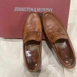 Johnston & Murphy brown leather loafers